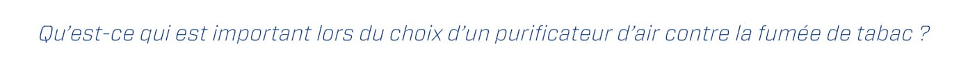 purificateur d'air tabac