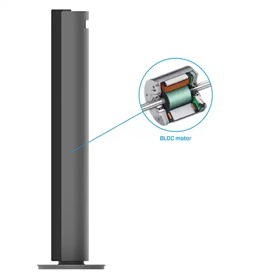 staande stille ventilator