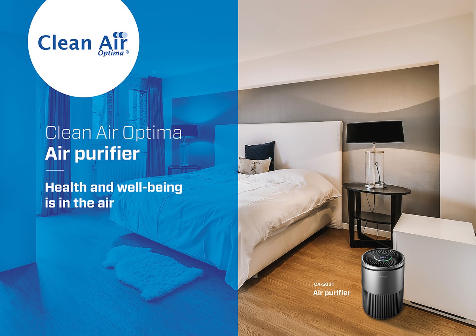 Purificateur d'air HEPA UV et ioniseur intelligent CA-503T Compact Smart