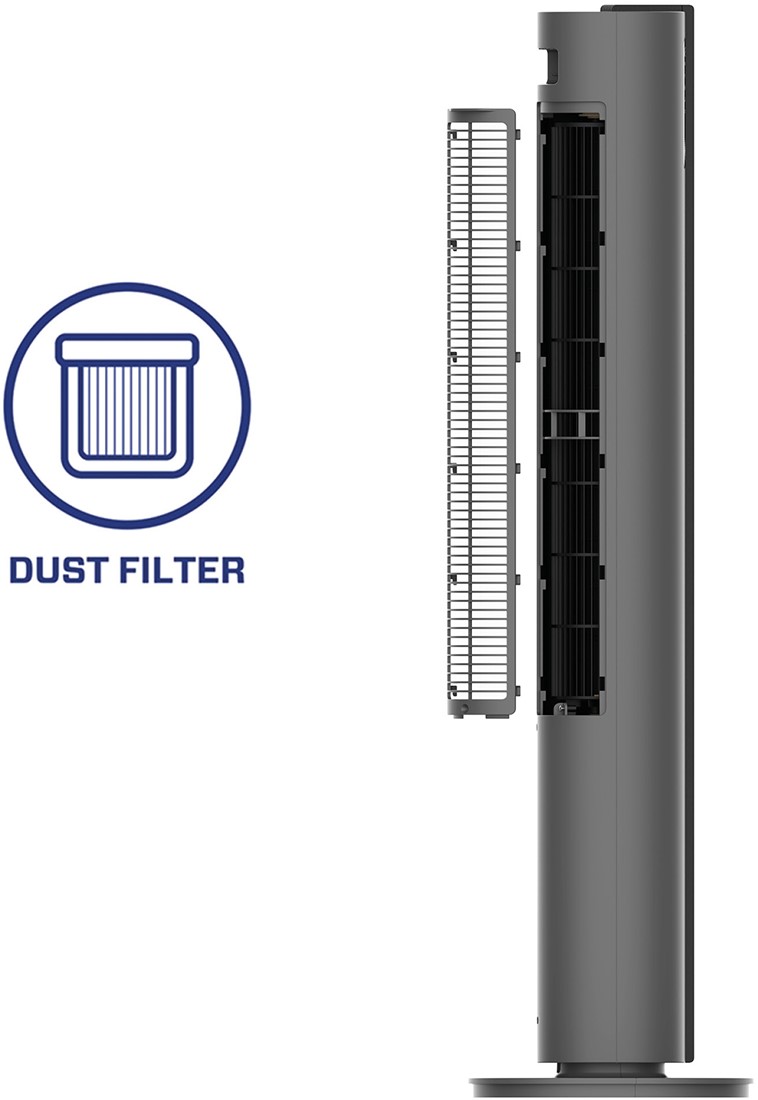 Ventilatore Da Tavolo Silenzioso Da 22 DB, Con 3 Velocità E Inclinazione Regolabile Di 90° Per Stanze Da 15 M², Potente Circolazione Dell'aria 3D Turbo Per Ufficio, Camera Da Letto, Soggiorno, Nero