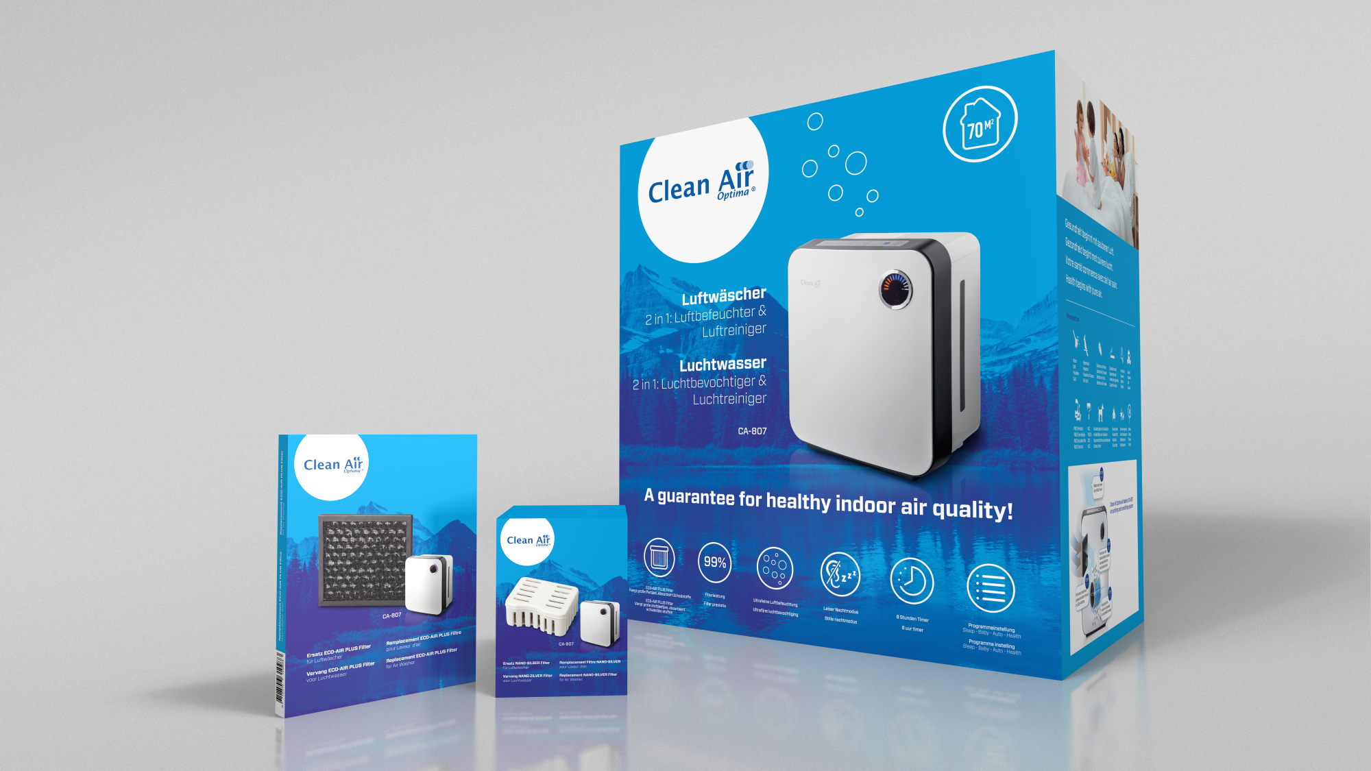 Air Washer Ca 807 Air Purifiers Air Cleaners Ionizers Clean