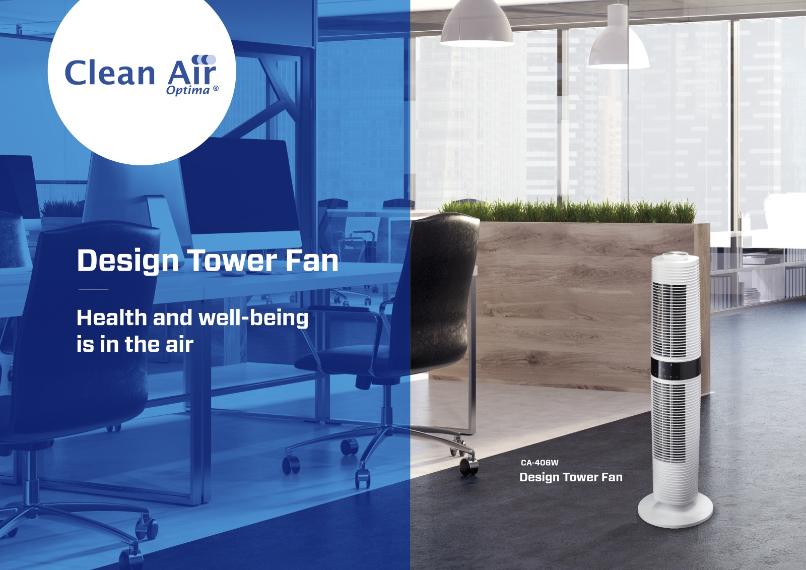 Design Tower Fan Ca 406w Air Purifiers Air Cleaners Ionizers